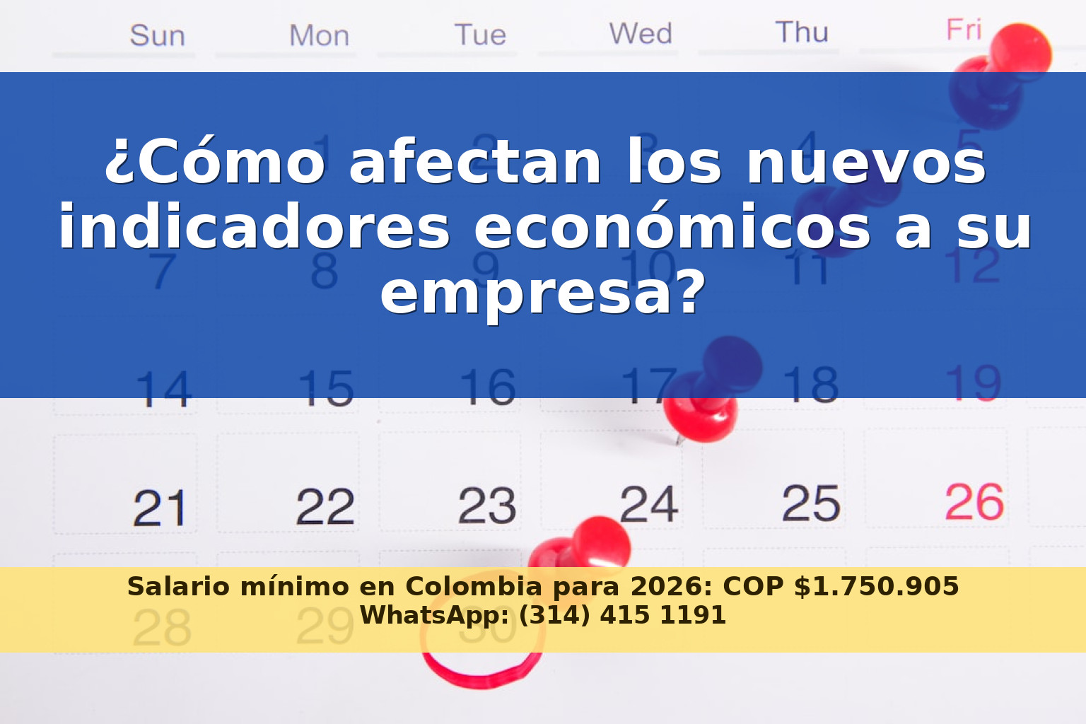 Actualización de los Indicadores Económicos en Colombia para Octubre de 2026 y su Impacto en las Empresas