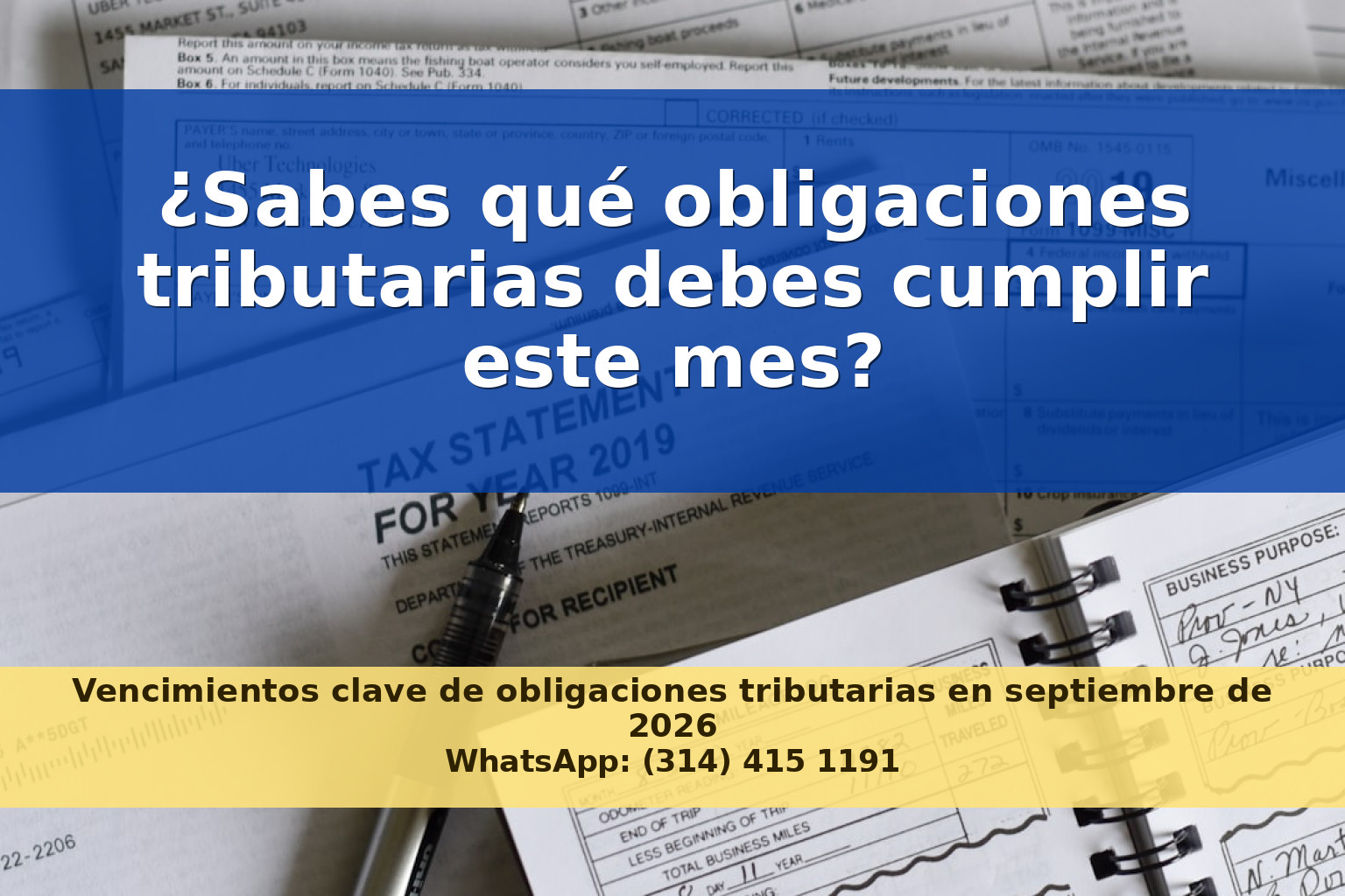 Actualización de Obligaciones Tributarias para PYMES en Colombia: Septiembre de 2026