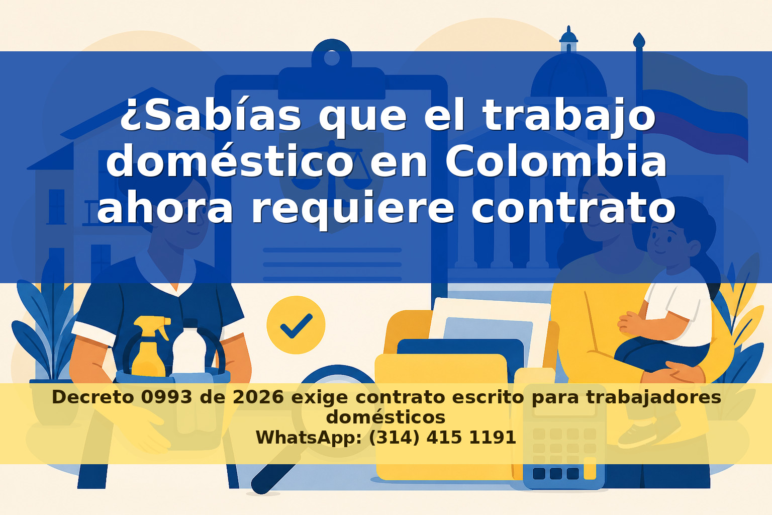 Nuevas Regulaciones en el Trabajo Doméstico Remunerado en Colombia: Decreto 0993 de 2026