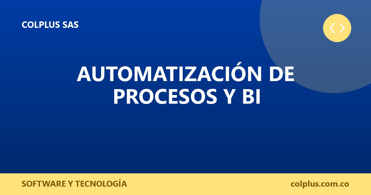 Automatización de Procesos y BI